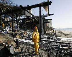 She felt disheartened when her seafront home in Malibu was burned due to wind which drove wildfire. The home was burned to the ground.